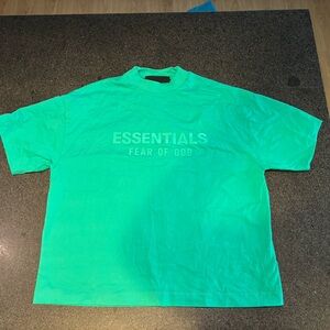 Mint green Essentials Fea of God kids tee